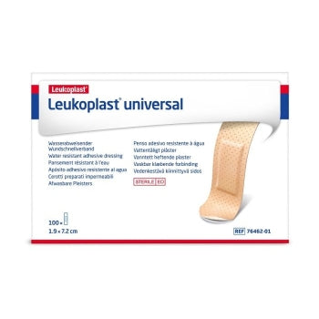 Leukoplast Universal Sterile Strip 1.9 Cm X 7.2 Cm Tan