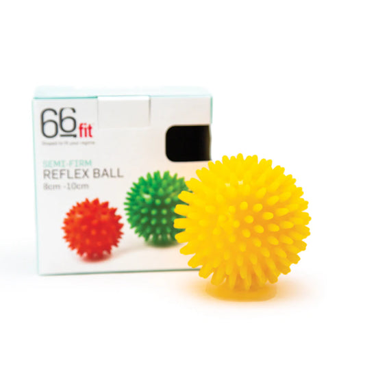 66Fit Reflex Massage Ball 8cm Yellow