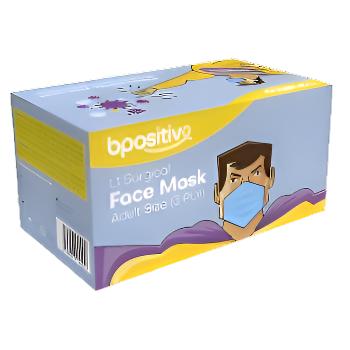 Bpositive Face Mask Level 1 Ear Loop 3ply